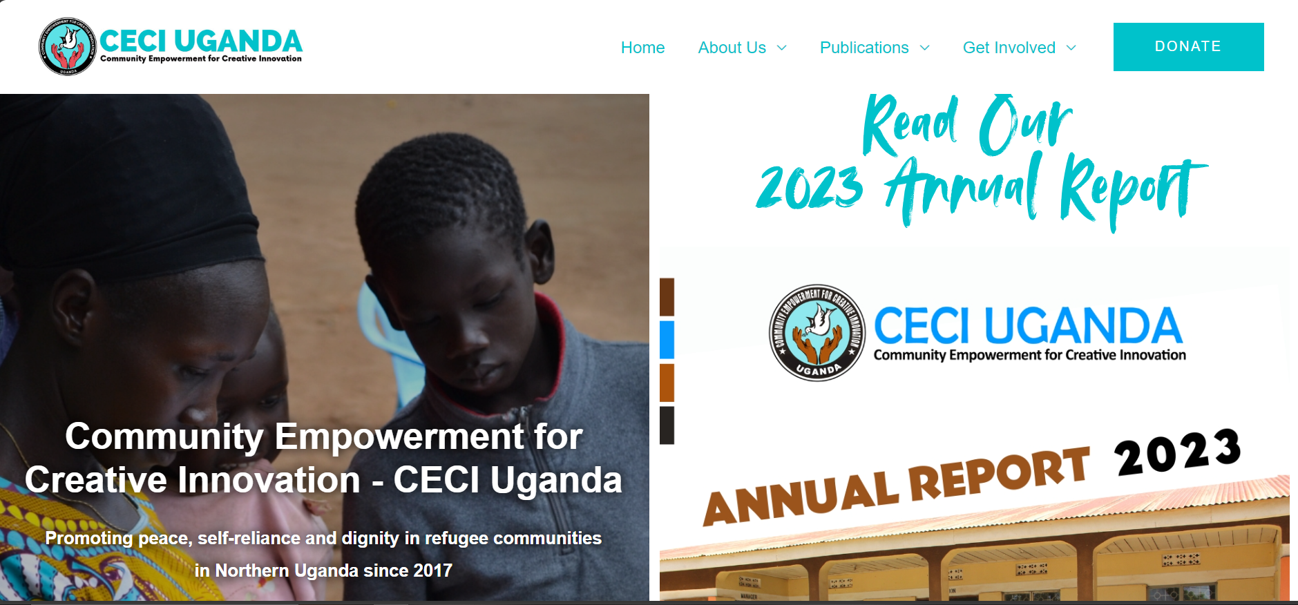 CECIuganda.org Screenshot